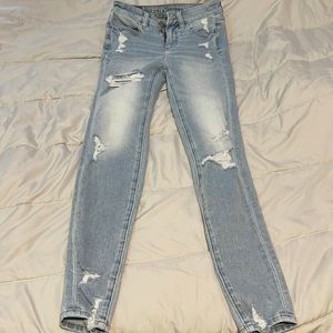 American Eagle XS (00) Skinny Ripped Style Pants